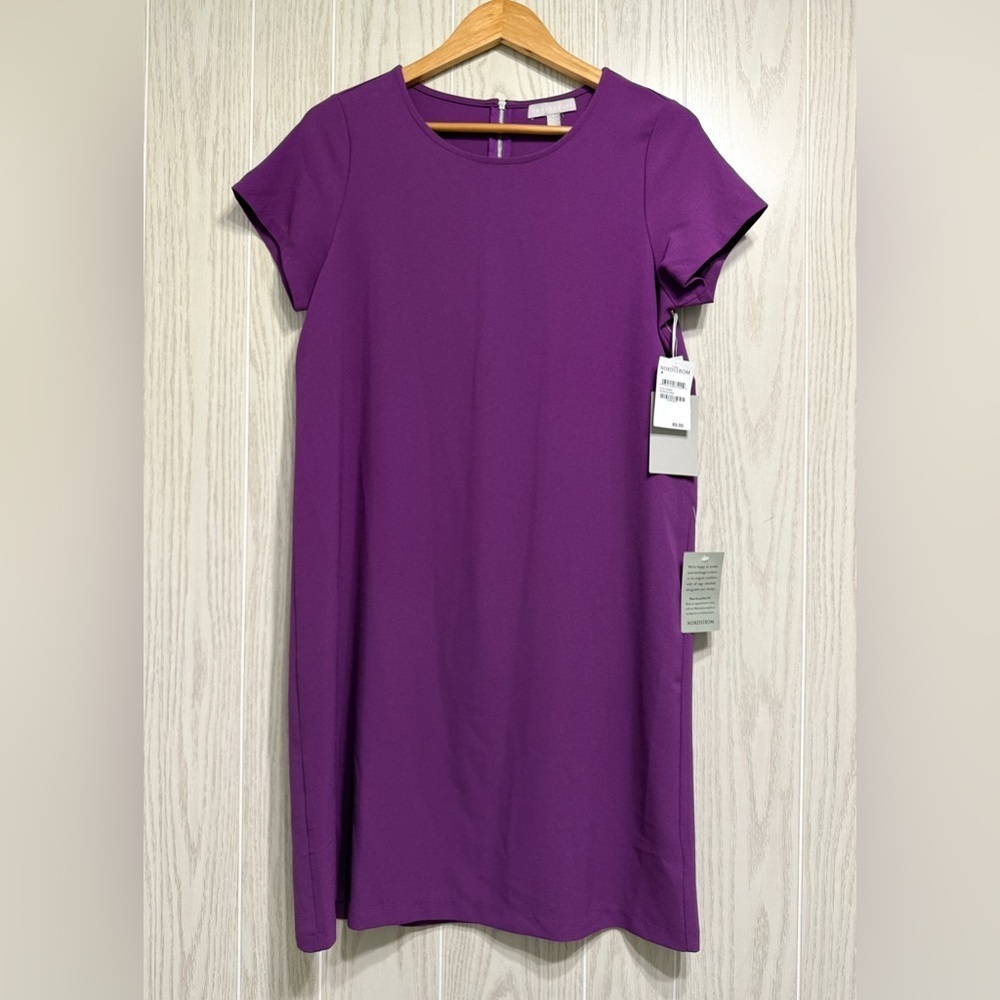 Chelsea28 Purple Orb Short Sleeve Shift Dress – Nordstrom’s Size M NWT